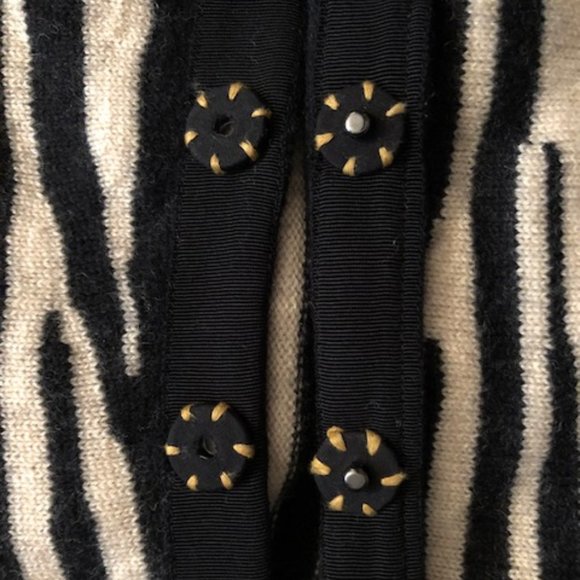 Lucky Brand Zebra Retro/Rockabilly Style Sweater - Picture 3 of 5